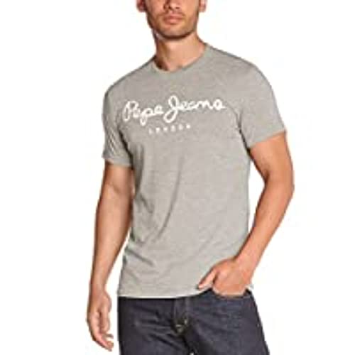 Pepe Jeans Original Stretch Camiseta para Hombre, Gris (Grey Marl 933), Large