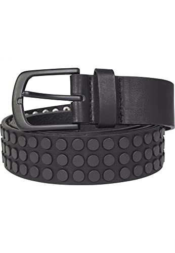Urban Classics Rivet Belt Cinturón, Negro (Black 00007), 120 cm para Hombre