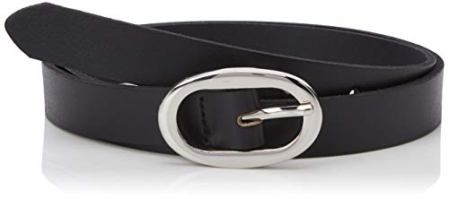 PIECES Pcana Leather Jeans Belt Noos Cinturón, Negro (Black), 100 (Talla del Fabricante: 85) para Mujer