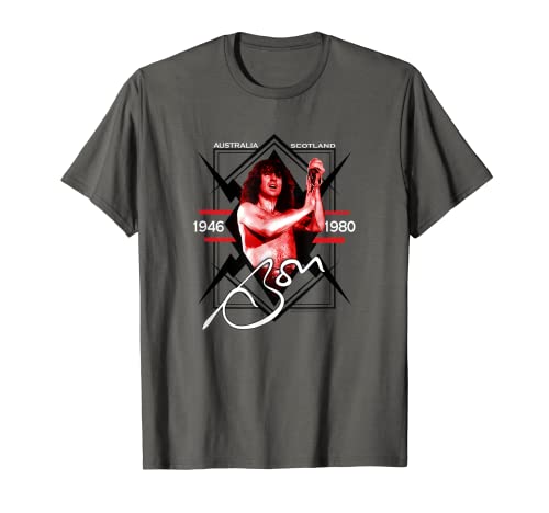 Bon Scott Lightning Singer Camiseta
