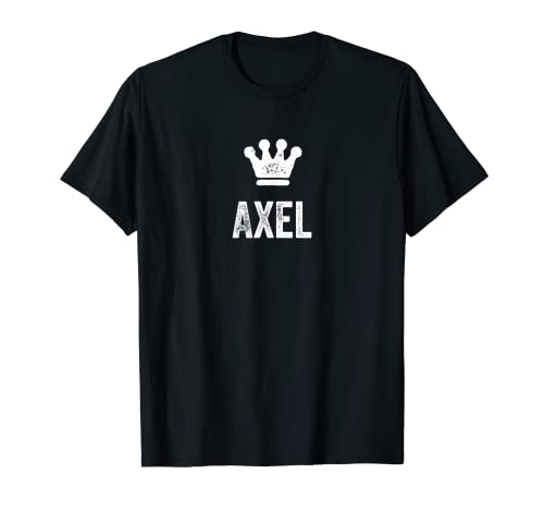 Axel el King - Corona y nombre para hombre Camiseta
