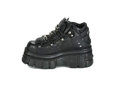 New Rock C66 Ankle Platform Mujer Zapatos Negro 37 EU