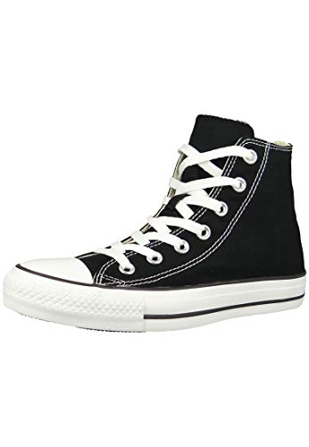 Converse All Star Hi Canvas Zapatillas Negras-UK 8.5