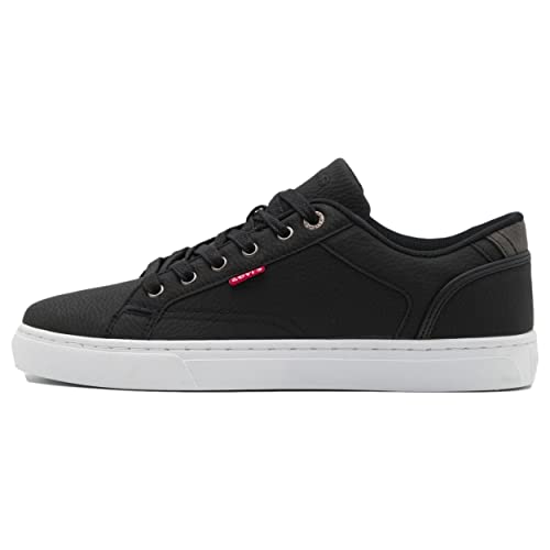 Levi's Courtright, Zapatillas Hombre, Negro (Regular Black), 43 EU