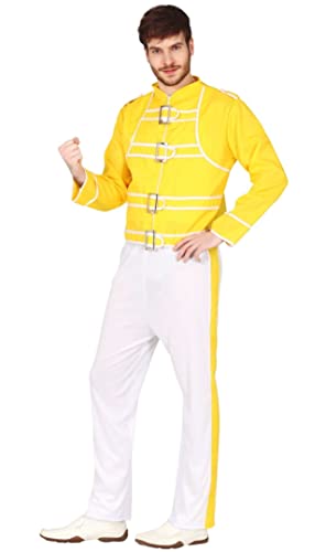 FIESTAS GUIRCA Disfraz de Freddie Mercury Cantante para Hombre