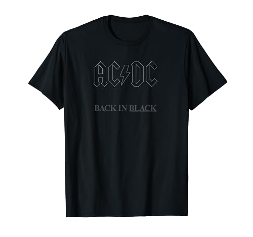 AC/DC - Carátula del álbum Back in Black Camiseta