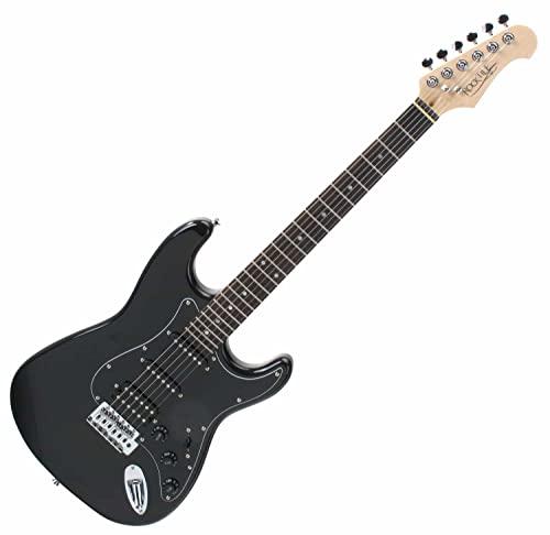 Rocktile Guitarra eléctrica ST60-BK Pro All Black (todo negro)