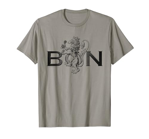Bon Scott King Lion Logo Camiseta