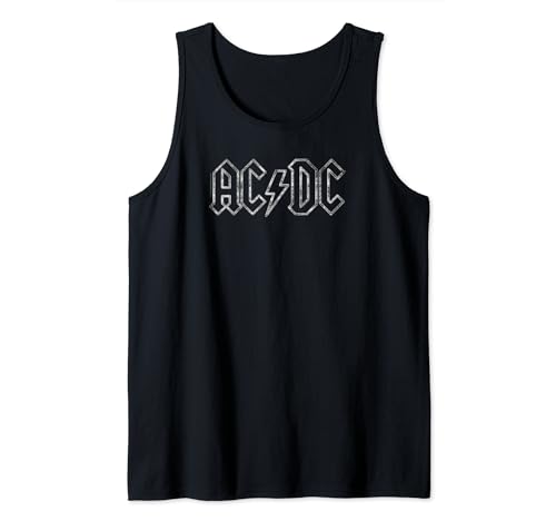AC/DC Rock Music Band Jagged Logo Camiseta sin Mangas