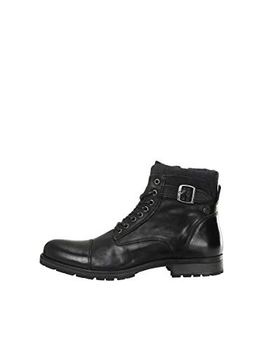 JACK & JONES JFWALBANY Leather STS, Chukka Boots Hombre, Gris(Anthracite Anthracite), 44 EU