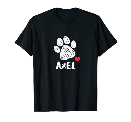 Axel My Dog Axel Amo a mi perro Axel Puppy Love Dog Lover Camiseta