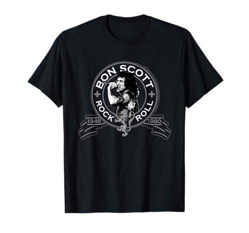 Escudo del león Rock n' Roll de Bon Scott Camiseta