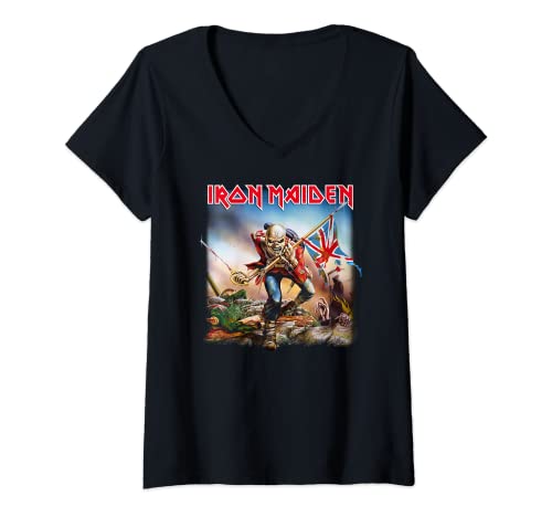 Mujer Iron Maiden - The Trooper Camiseta Cuello V