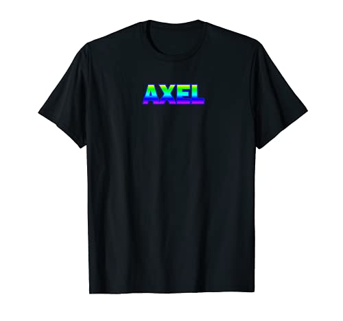 Nombre de Axel para Niños Hombres Letras Fuertes Camiseta