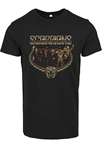 MERCHCODE Scorpions Stinger tee Camiseta, Negro, XS para Hombre
