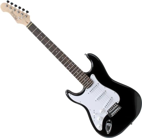 Rocktile Guitarra eléctrica ST3-BK/RW-L Pro negro (zurdos)