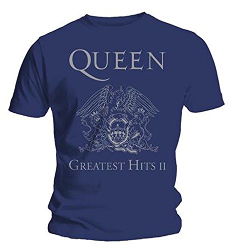Queen Greatest Hits Freddie Mercury oficial Camiseta para hombre unisex (Large)