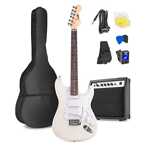 MAX GigKit - kit guitarra electrica de iniciación, amplificador de 40w, funda de transporte, afinador,...