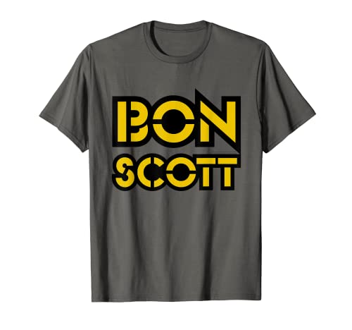 Bon Scott Bold Logo Camiseta
