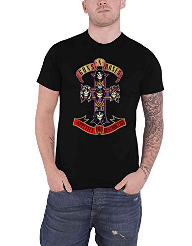 Guns N' Roses Appetite For Destruction - Cover Hombre Camiseta Negro M 100% algodón Regular