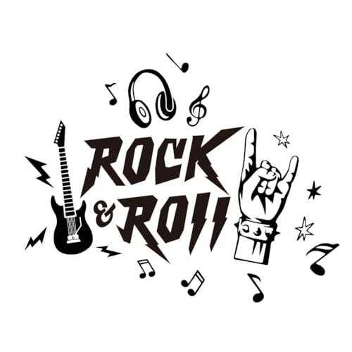 SUPERDANT Rock Resture Pegatinas de Pared Decoración de Pared Rock & Roll Decoración de Pared de...