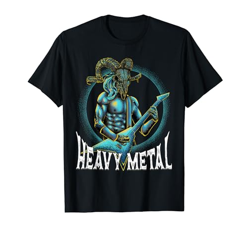 Heavy Metal Baphomet - Satán Rock Metalhead Camiseta