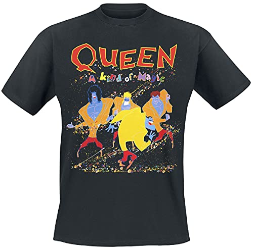 Queen A Kind of Magic Hombre Camiseta Negro L 100% algodón Regular