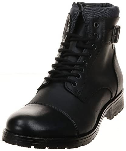 JACK & JONES JFWALBANY Leather STS, Chukka Boots Hombre, Gris(Anthracite Anthracite), 40 EU