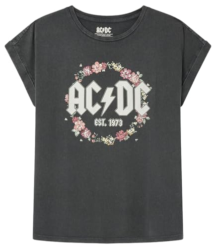 SPRINGFILED, Mujer, Camiseta 'Acdc', Yellow/Off-White, L