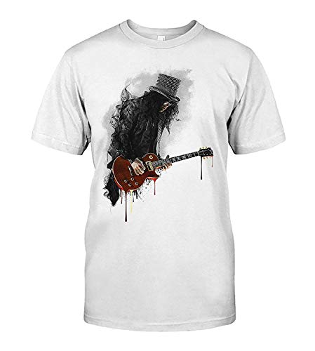 AKDesigns Iconic Slash Line Art Illustration For Rockers Guitarists T-Shirt