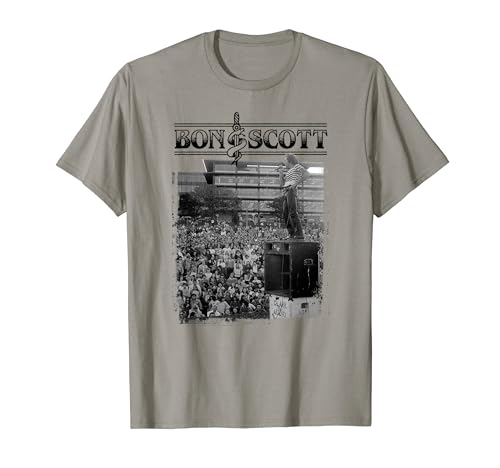 Foto en vivo vintage de Bon Scott Camiseta