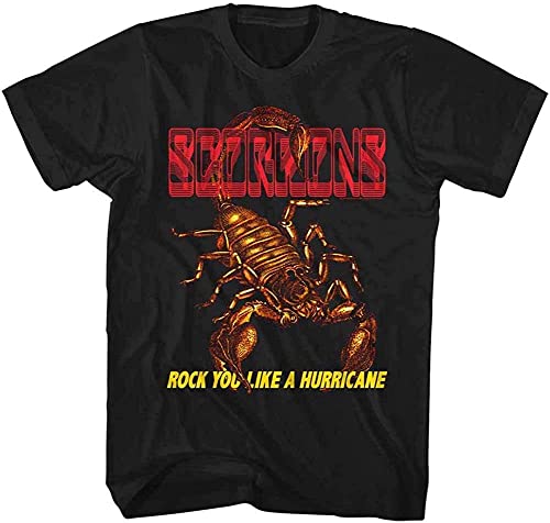 Scorpions German Rock Band IRL Black Adult T-Shirt tee Camisetas y Tops(Medium)
