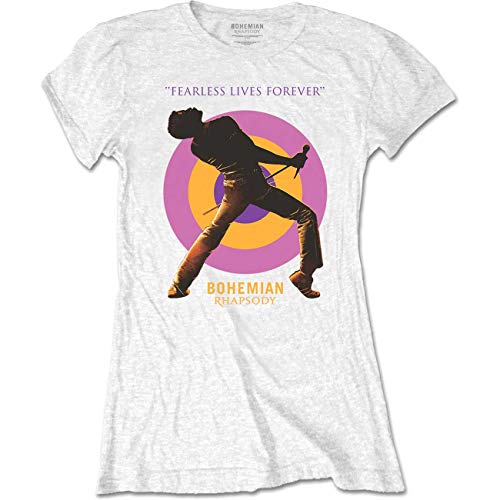 Tee Shack Ladies Queen Freddie Mercury Stage Pose Oficial Camiseta Mujeres señoras (X-Large)