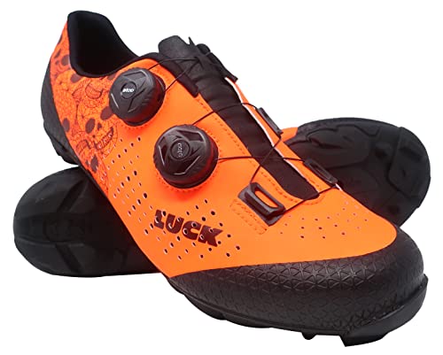 LUCK Zapatillas MTB Galaxy Calaveras. Zapatos Ciclismo Montaña para Hombre y Mujer. Suela de Carbono. Doble...