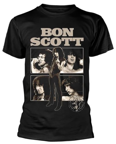 Camiseta Bon Scott 'Collage' (negro), Negro -, XXL