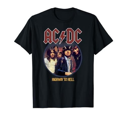 ACDC Highway To Hell Circle Rock Music Band Camiseta