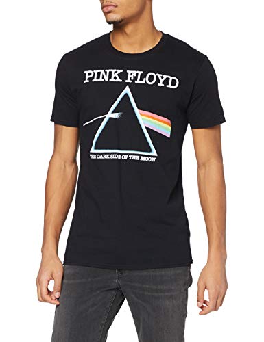 Pink Floyd Cubierta Lateral Oscura Camiseta, Negro (Black Blk), M para Hombre