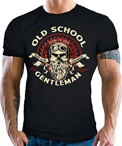 Gasoline Bandit Biker Racer - Camiseta para hombre, diseño de moto, Old School, L