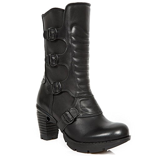 New Rock - Botas para Mujer M-tr003x-s1, Negro Negro., 40 EU