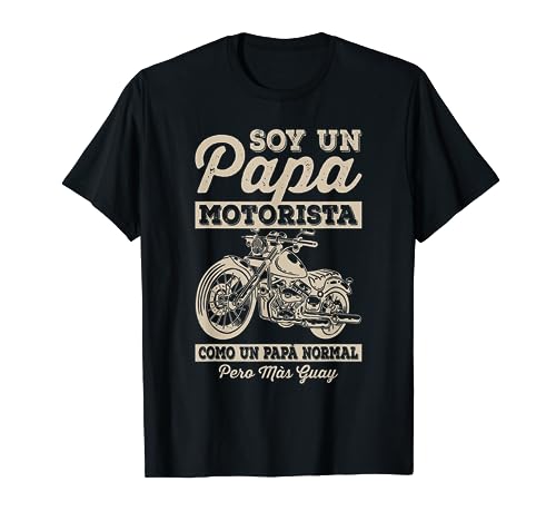 Motociclista Regalo Original Papà Motero Hombre Camiseta