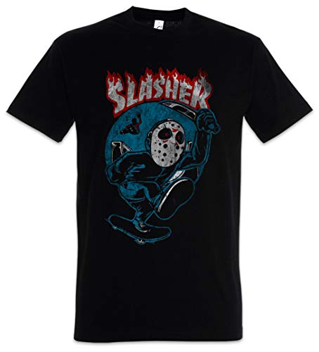 Urban Backwoods Skate Slasher Camiseta De Hombre T-Shirt Negro Talla M