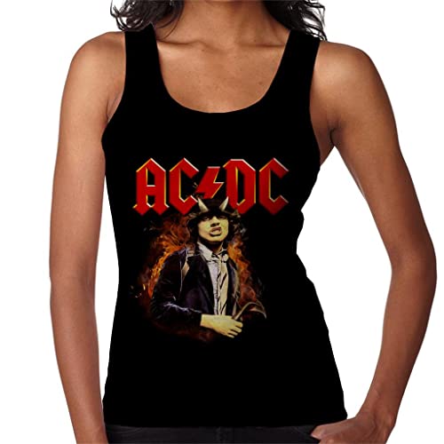 All+Every AC/DC Logo Angus Young Highway To Hell Women's Vest