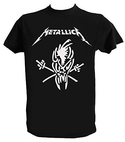 Camiseta Grupos de Rock Metal Scary Guy Hombre Niño T Shirt Rock Band, Hombre - L