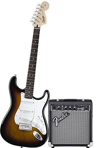 Guitarra Eléctrica Fender Squier Stratocaster Bullet Color Bsb + Amplificador FENDER FRONTMAN 10 G