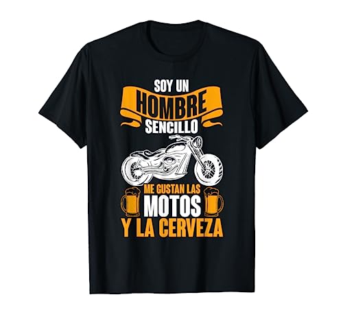 Motero Biker Motoristas Ride Me Gustan Las Motos Y La Cervez Camiseta