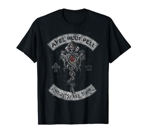 Axel Rudi Pell Tour 2018 - Camiseta de motorista, color negro Camiseta