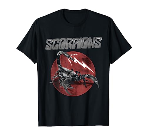 Scorpions 7 Jack Plug Negro Oficial Camiseta