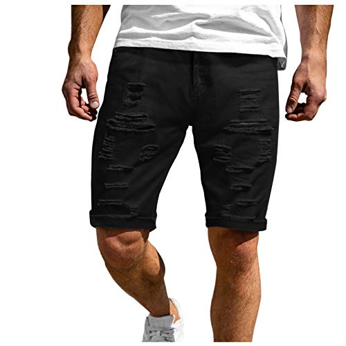 2021 Nuevo Pantalones Cortos Hombre Verano Casual Moda Deporte Running Pants Jogging Roto Original Color...