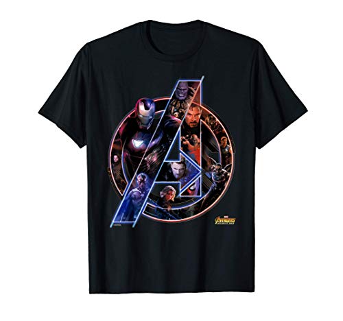 Marvel Avengers Infinity War Neon Team Camiseta