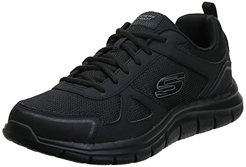 Skechers Track Scloric, Zapatos para Correr Hombre, Negro (Black), 44 EU